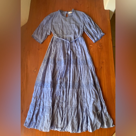 Doen Cornflower Blue Midi Dress - Medium - Picture 2 of 14